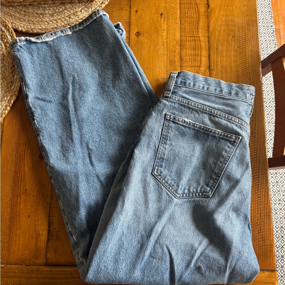 AGOLDE wide leg low rise jeans